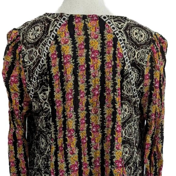 NWT: Free People Falling Into You Multi Print Floral Print Tunic Top/Dress - Picture 7 of 7